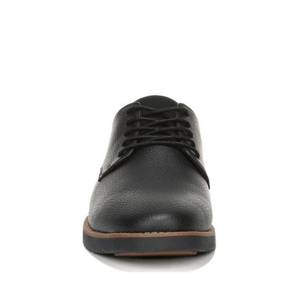 Dr. Scholl's Black Oxford Shoes with Textured Leather and Contrasting Sole - Picture 4 of 8